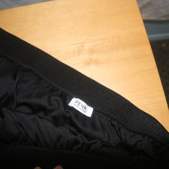 Accordion Pleated Sheer Skirt w Blue Dots - Picture 5 of 6